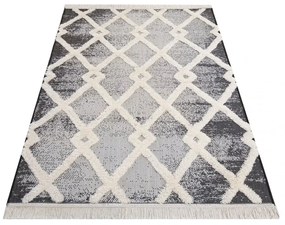Сив килим в скандинавски стил Ширина: 120 см | Дължина: 170 см