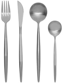 Прибори за хранене 16 бр. от неръждаема стомана в сребристо Modern retro – Premier Housewares