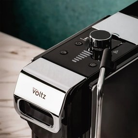 Разопакован: Еспресо машина за мляно кафе и капсули 8в1 Oliver Voltz OV51171N8M, 1450W, 1 л, 5 адаптера, 19 bar, Черен