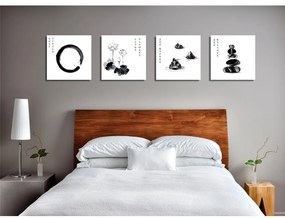 Картини в комплект от 4 бр. 30x30 cm Japanese Zen - Wallity