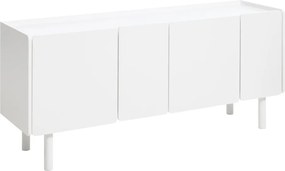 Бял скрин 160x70x45 cm Bera – Unique Furniture