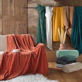 Черно покривало за легло от микрофланела 180x220 cm Arya – douceur d'intérieur