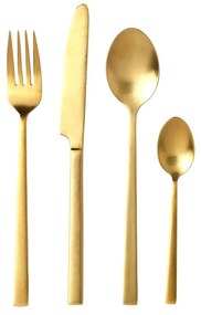 Стоманен прибори за хранене 16 бр. в месингов цвят Brass – Bitz