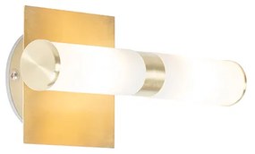 Модерна стенна лампа за баня златиста IP44 2-светлина - Bath