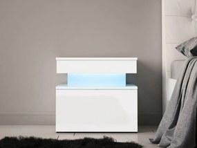 Нощно шкафче Glossa 1S със LED-Leuko Gualistero