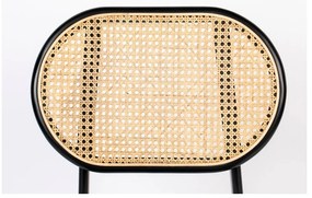 Черен/светлорозов трапезен стол Spike - Zuiver