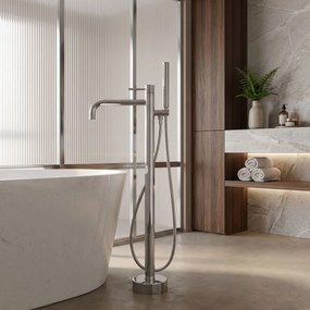 Cмесител-свободно стоящ  Rea Lungo Diamond Chrome