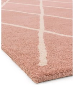 Розов ръчно изработен вълнен килим 160x230 cm Albany – Asiatic Carpets