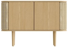 Нисък скрин с дъбов декор в естествен цвят 109x75 cm Treasures - UMAGE