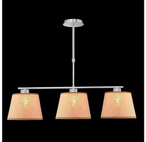 LUXERA 18066 - Полилей COMBO 3xE27/60W бежова