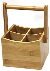 Horecano - Бамбукова стойка с 4 разделения 15х15хh23 см (A2095-new)