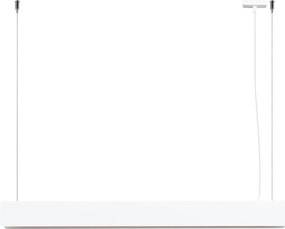 Бяло метално LED висящо осветително тяло Nebula – Sollux