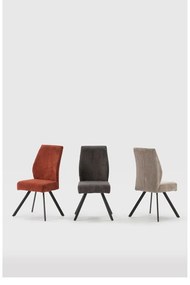 Светлосиви велурени трапезни столове в комплект 2 бр. Anibal – Marckeric