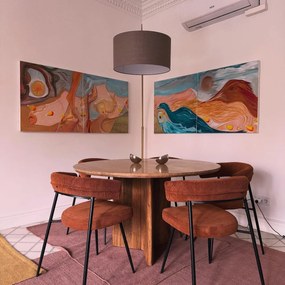 Аркова лампа месинг с бяла мраморна основа регулируема - XXL