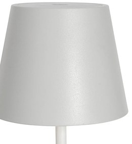 Комплект от 2 настолни лампи бели с димер и презареждащи се - Murdock