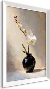 Печатна картина с включена рамка 56x75 cm White Orchid – Styler