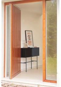 Конзолна маса в черно и антрацит 35x110 cm Nube - Teulat