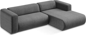 Сив ъглов диван (десен ъгъл) Ekahi – Makamii
