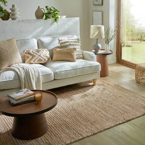 Ръчно изработен килим от кенаф в естествен цвят 120x170 cm Drew Border – Flair Rugs