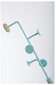 Дъбова стойка за дрехи от масивна дървесина със сини детайли Hook - Gazzda