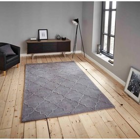 Сив килим Puro, 150 x 230 cm Hong Kong - Think Rugs