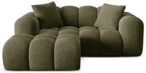 Зелен шенилов ъглов диван (ляв ъгъл) Treno – Cosmopolitan Design