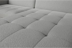 Сив разтегателен ъглов диван с място за съхранение от букле (ляв ъгъл) Gomsi – ELTAP