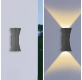 Brilagi - LED външна стенна лампа BICON LED/10W/230V антрацит IP44