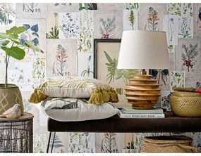 Настолна лампа в тъмно естествен цвят с текстилен абажур (височина 54 cm) Svale – Bloomingville