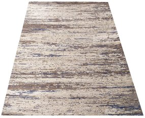 Дизайнерски килим с кафяво-бежово и синьо Ширина: 200 см | Дължина: 290 см