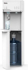 Диспенсър с ледогенератор Oliver Voltz OV51449G, 120-420W, 10°-90°C, Долно зареждане, Компресорно охлаждане, Бял