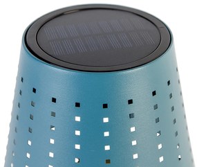 Комплект от 2 настолни лампи сини с LED 3-степенна димерна презареждаща се и слънчева - Ferre