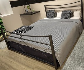 Легло Pier-90x200-Black-Με ποδαρικό