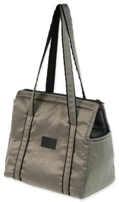 Чанта за транспортиране за куче в сребрист цвят Dog Fantasy Platinum – Plaček Pet Products