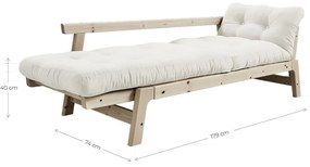 Променлив диван Естествен Прозрачен/кремав Step - Karup Design