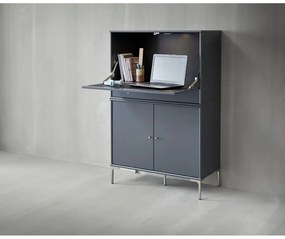 Тъмно сив шкаф за вино 89x76 cm Mistral 004 - Hammel Furniture