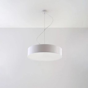 Бяло висящо осветително тяло ø 45 cm Atis – Nice Lamps