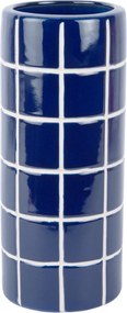 Синя керамична ваза (височина 30 cm) Retro Tiles – PT LIVING