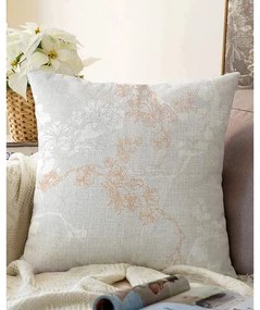 Сива калъфка за възглавница със смес от памук Bloom, 55 x 55 cm - Minimalist Cushion Covers