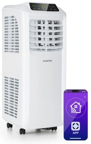 Klarstein Pure Blizzard Smart 9k, мобилен климатик, 7000 BTU/2,1 kW, енергиен клас А, дистанционно управление