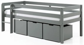 Сиви чекмеджета за под детско легло 3 бр Pino - Vipack