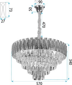 Пендел Cristal G060-CP 60CM