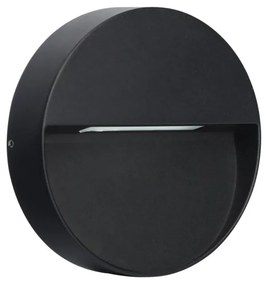 Тъмно сива кръгла стенна лампа , ø 15 cm Kamal - SULION