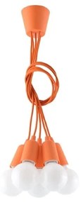Оранжево висящо осветително тяло ø 25 cm Rene – Nice Lamps