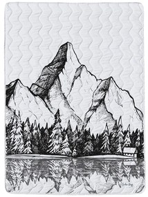 Олекотени одеяло и калъфка за възглавница в комплект от памучен сатен 140x200 cm – Butter Kings