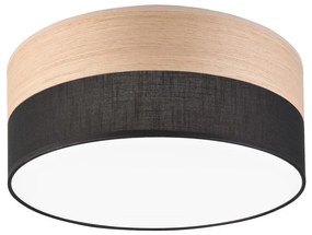 LED Плафониера SIRJA WOOD LED/20W/230V Ø 35 см черен/дъб