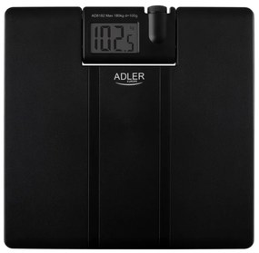 Кантар Adler AD 8182, До 180 кг, Проектор, LCD дисплей, 4 x ААA, Черен