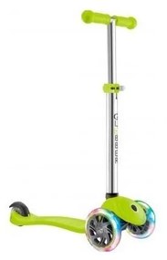 Globber  -  Тротинетка за деца Primo Lights със светещи гуми и регулируема височина - Светло зелена