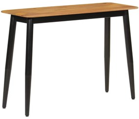 356977 vidaXL Конзолна маса, 110x40x76 cм, мангово дърво масив и желязо