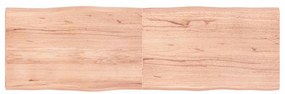 363970 vidaXL Плот за маса светлокафяв 160x50x(2-4) см обработен масивен дъб